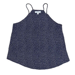 NWT Francesca's Mine Navy & White Roxy Polka Dot Tank Top - SIZE S